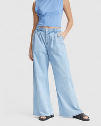 HAILEY WIDE LEG JEANS WOMENS PANTS