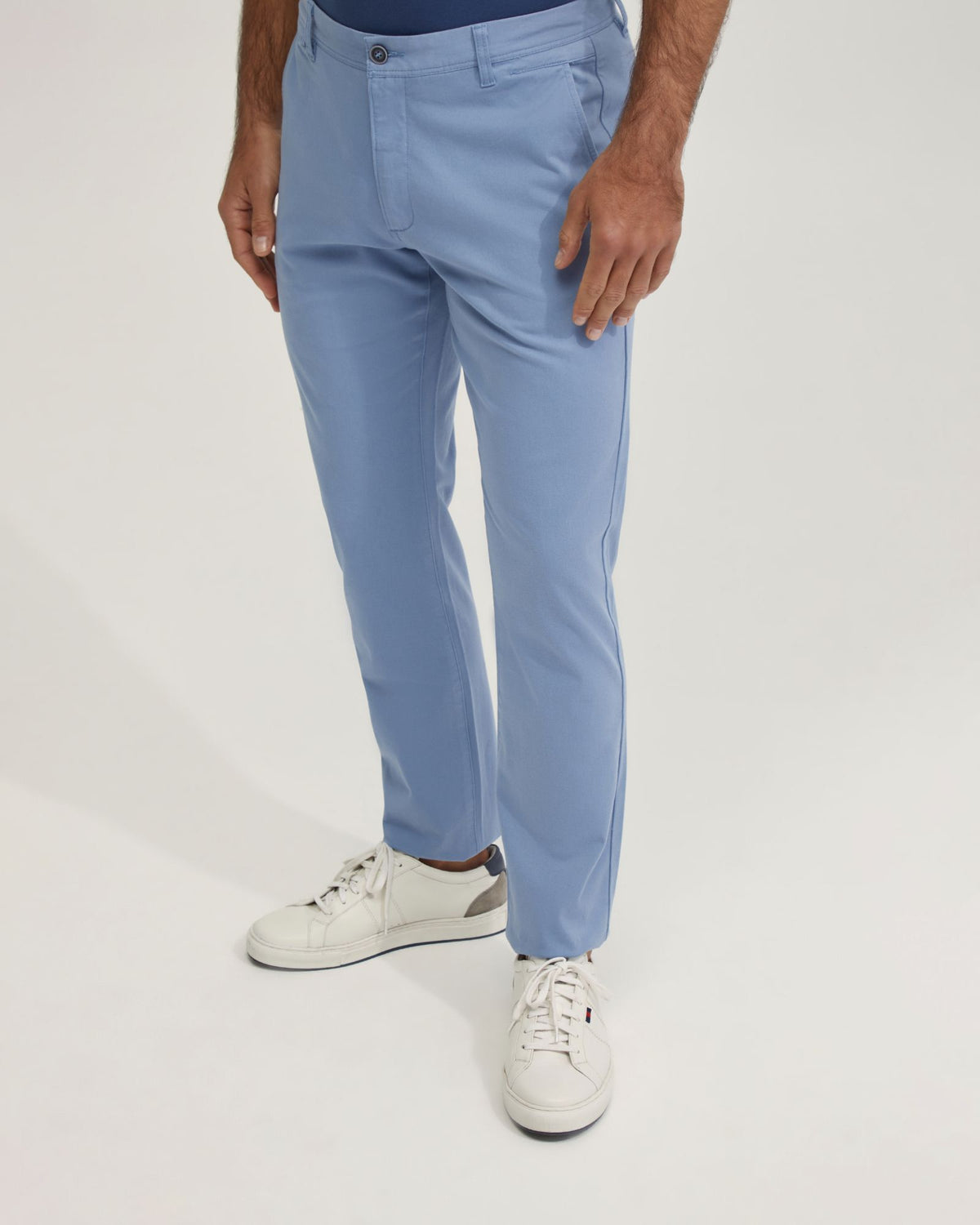 SLIM LEG COTTON CHINO MENS TROUSERS