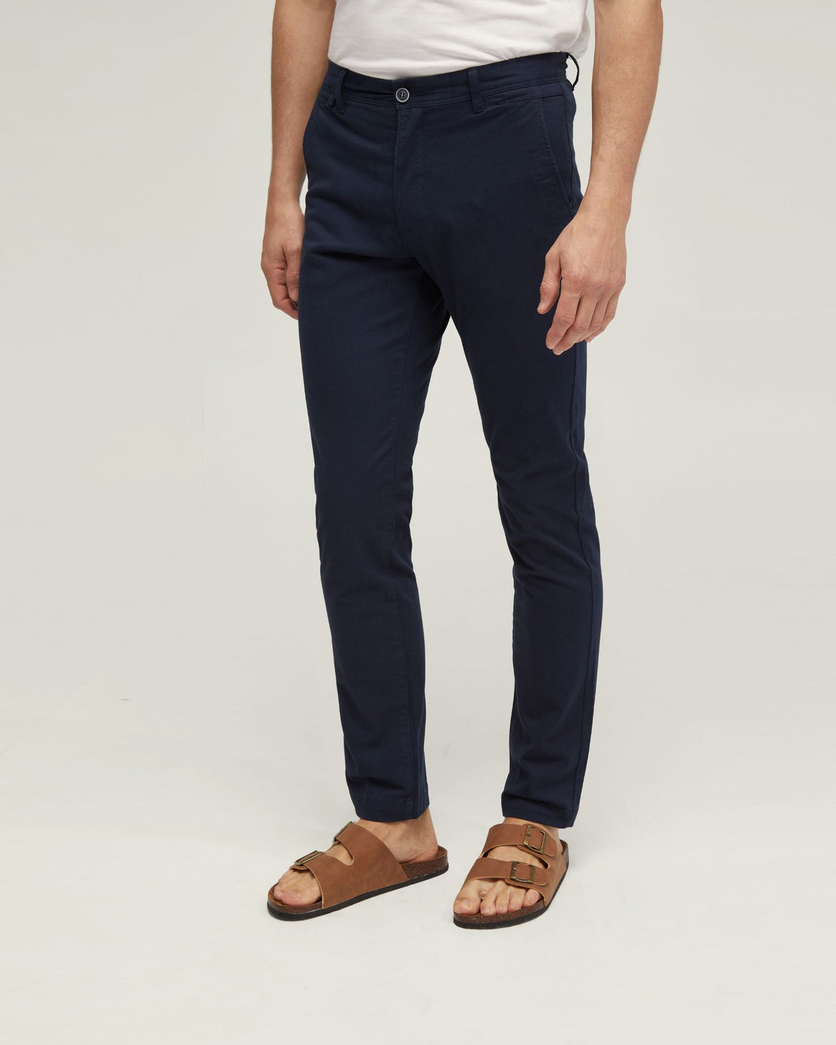 SLIM LEG COTTON CHINO MENS TROUSERS