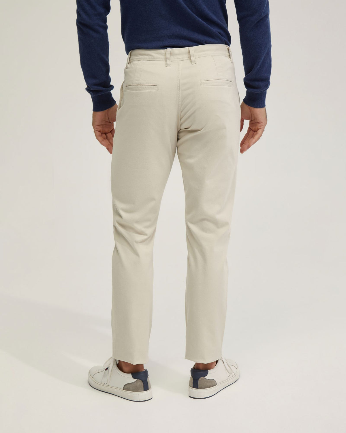 SLIM LEG COTTON CHINO MENS TROUSERS