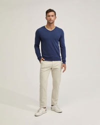 SLIM LEG COTTON CHINO MENS TROUSERS