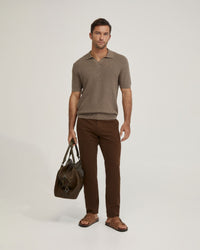 SLIM LEG COTTON CHINO MENS TROUSERS