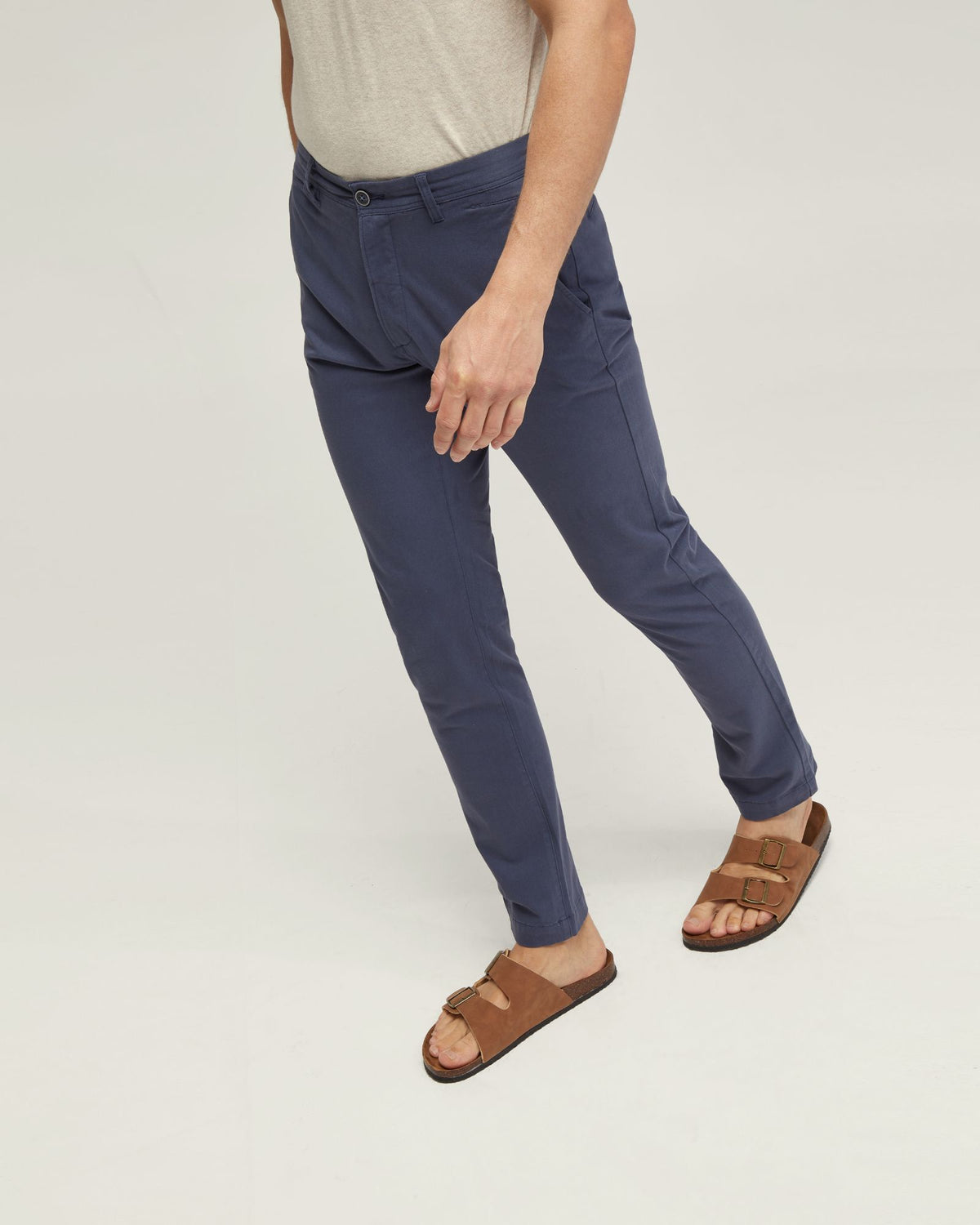 SLIM LEG COTTON CHINO MENS TROUSERS