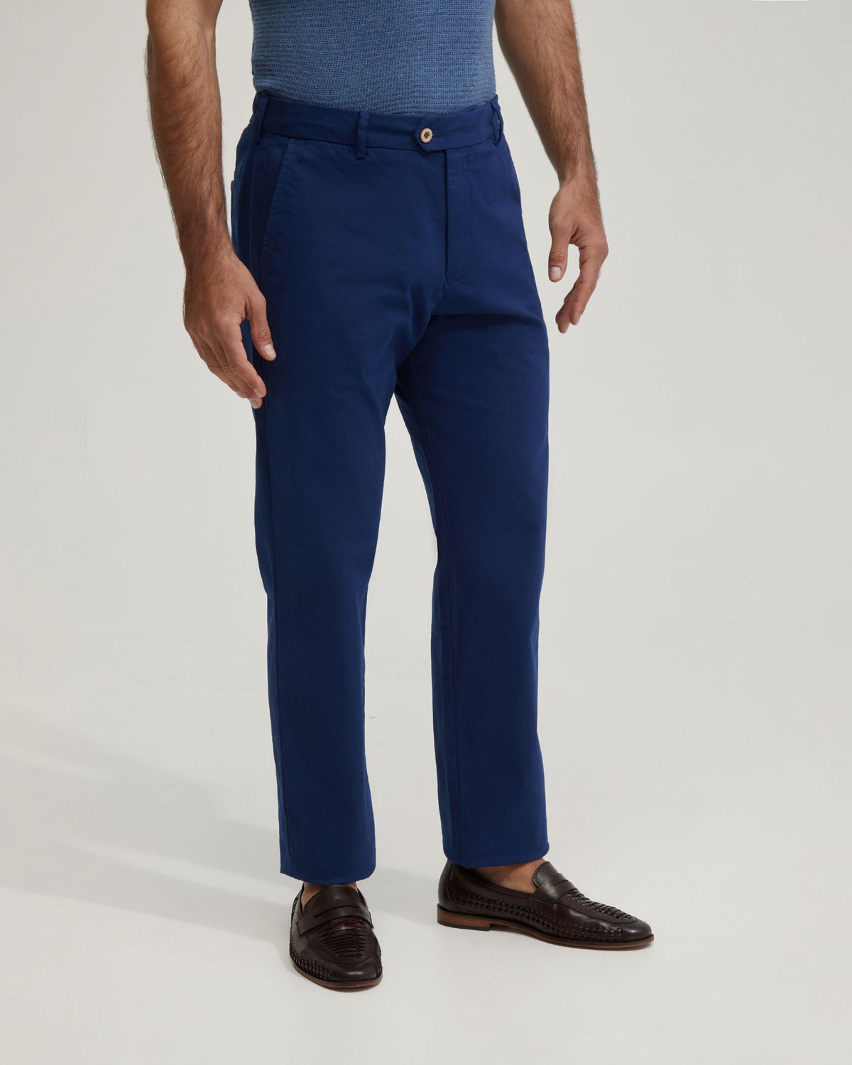 RELAXED FIT COTTON CHINO MENS TROUSERS