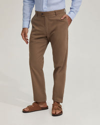 RELAXED FIT COTTON CHINO MENS TROUSERS