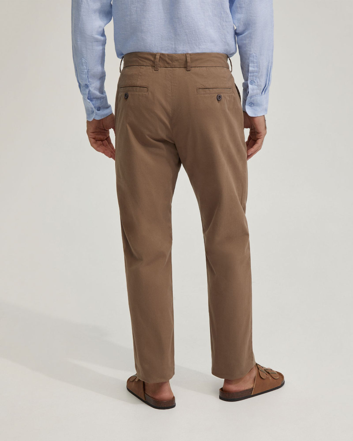 RELAXED FIT COTTON CHINO MENS TROUSERS