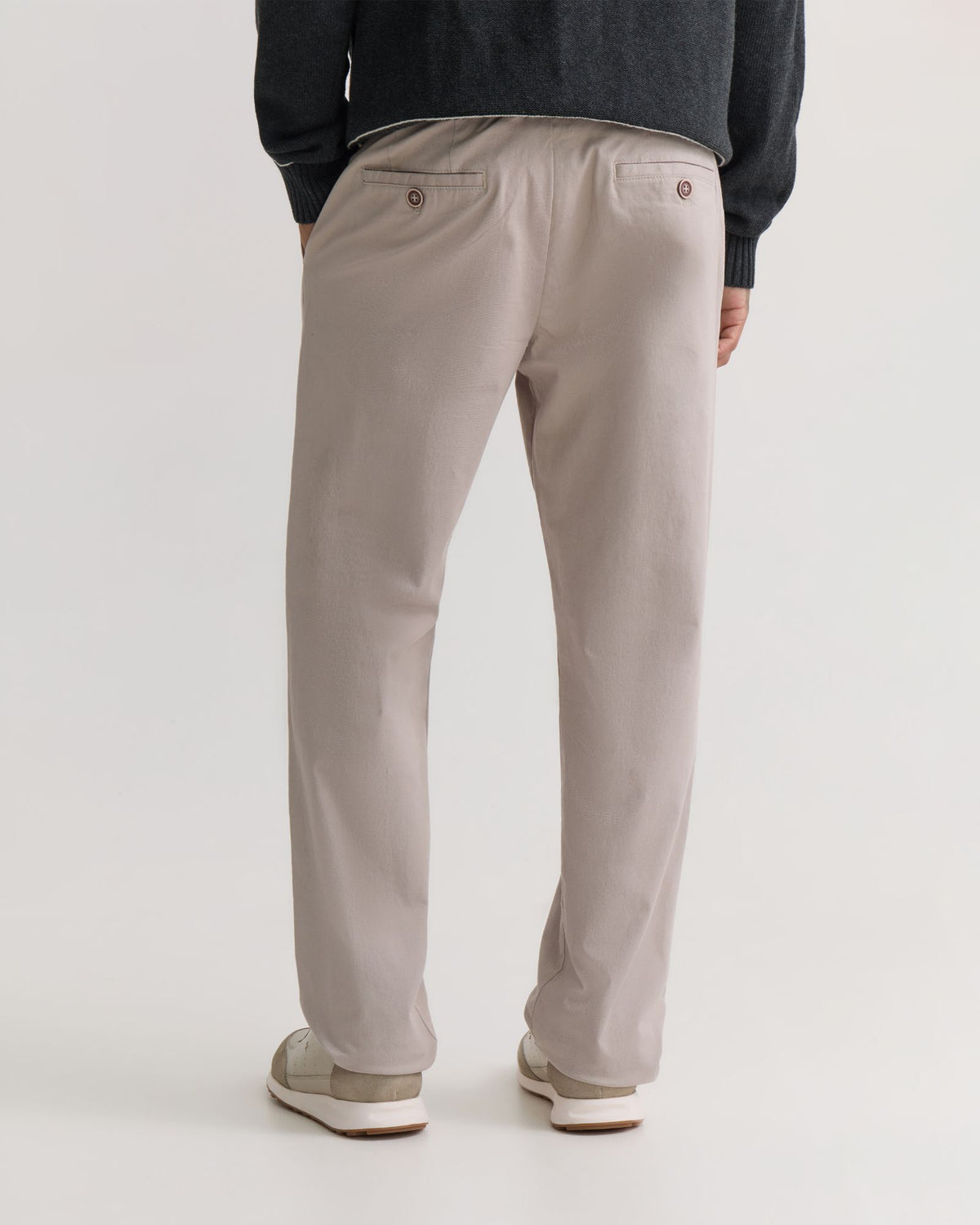 Relaxed Fit Stretch Cotton Chino MENS TROUSERS