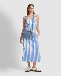 GIGI STRIPED COTTON DRESS WOMENS DRESSES