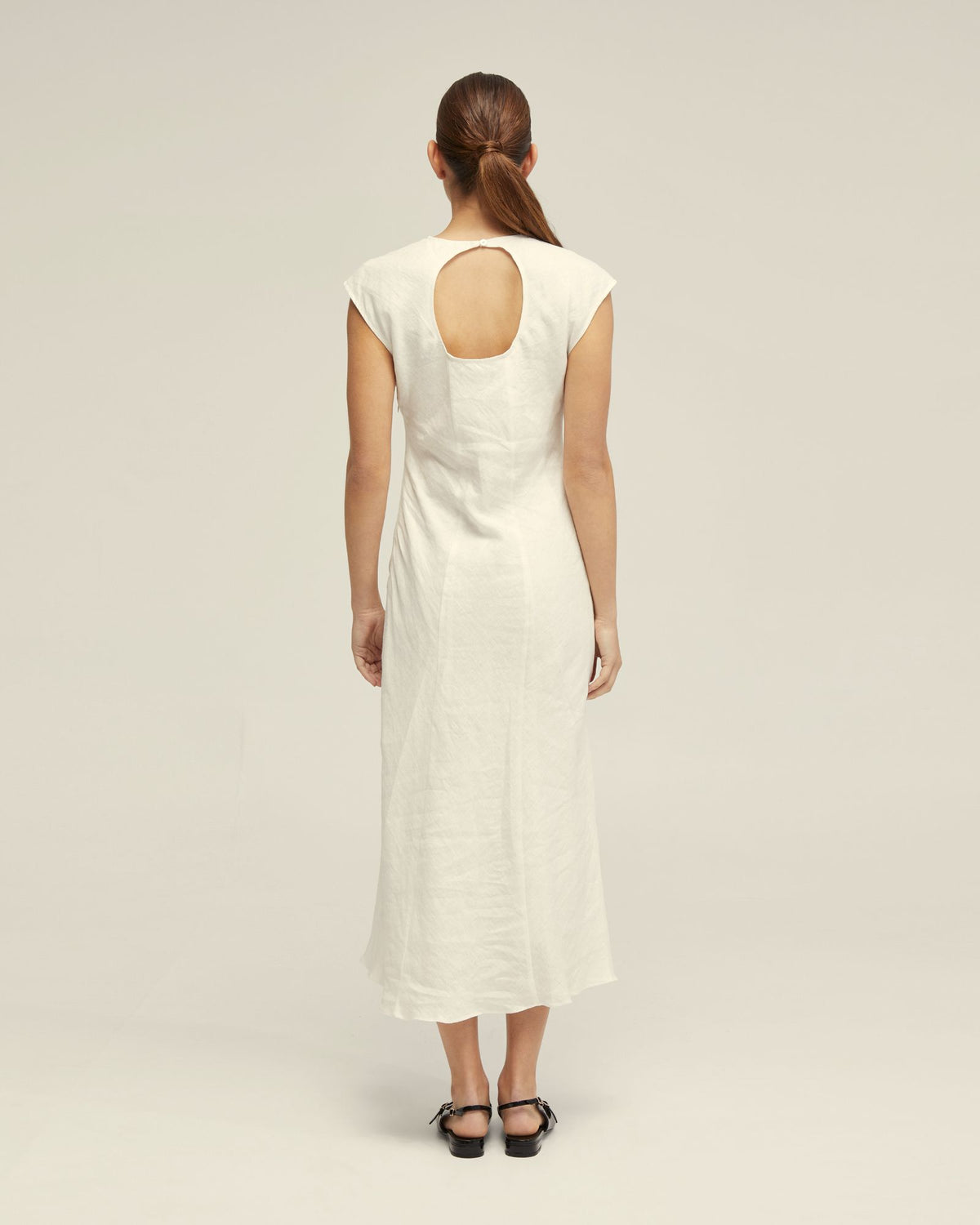 ISABEL LINEN DRESS WOMENS DRESSES