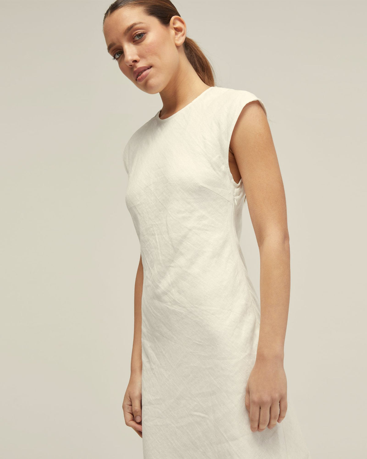 ISABEL LINEN DRESS WOMENS DRESSES