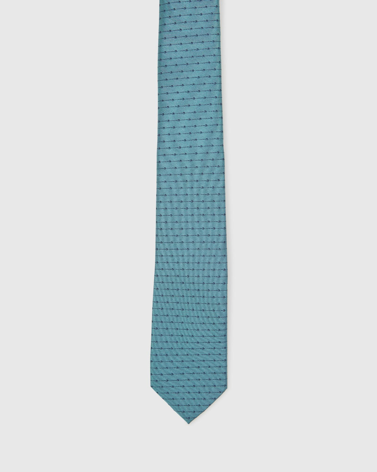 TEAL STRIPES TIE MENS ACCESSORIES