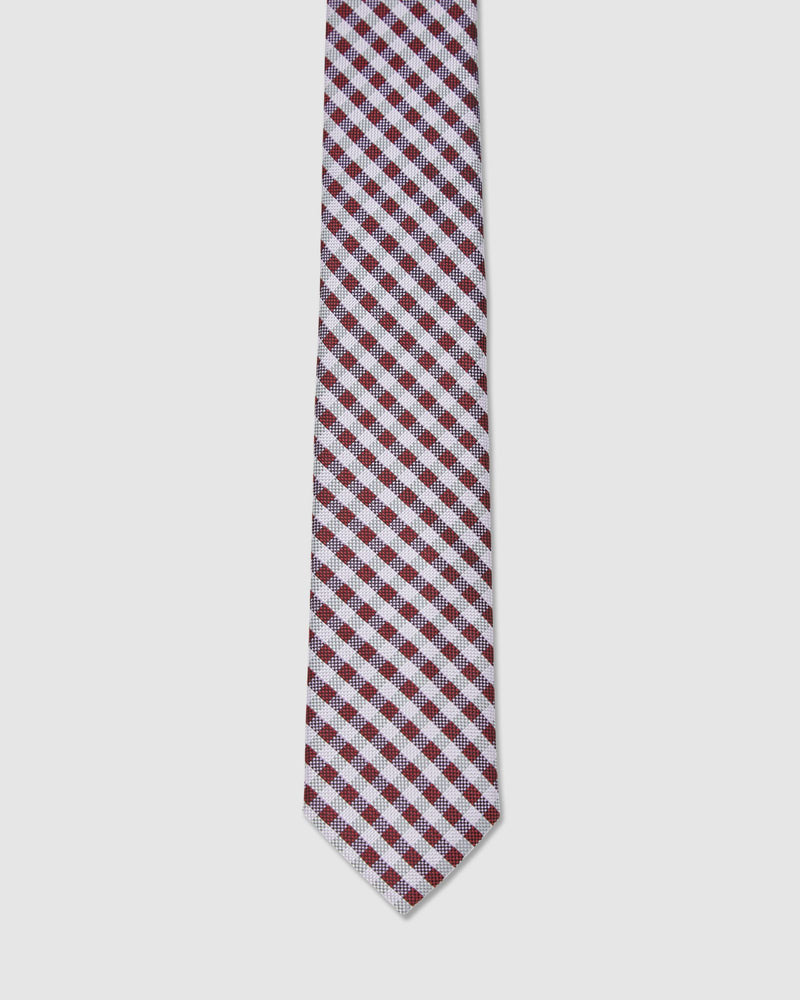 Gable Check 7Cm Tie - Available ~ 1-2 weeks MENS ACCESSORIES