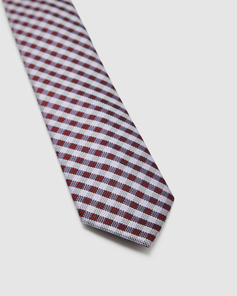 Gable Check 7Cm Tie - Available ~ 1-2 weeks MENS ACCESSORIES