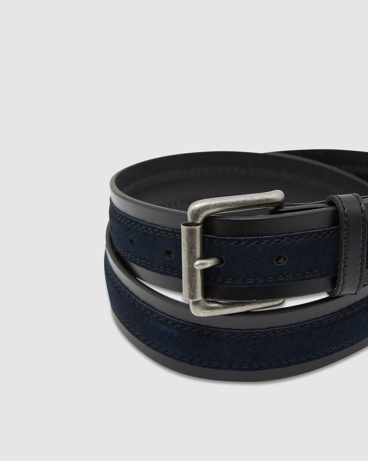 JESSOP LEATHER/SUEDE LEATHER BELT - AVAILABLE ~ 1-2 weeks MENS ACCESSORIES