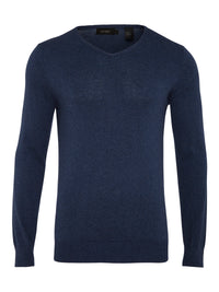 COTTON V-NECK PULLOVER MENS KNITWEAR