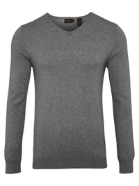 COTTON V-NECK PULLOVER MENS KNITWEAR