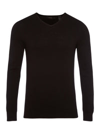 COTTON V-NECK PULLOVER MENS KNITWEAR