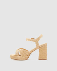 ELLY RAFFIA WEAVE PLATFORM - AVAILABLE ~ 1-2 weeks WOMENS SHOES