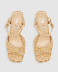 ELLY RAFFIA WEAVE PLATFORM - AVAILABLE ~ 1-2 weeks WOMENS SHOES