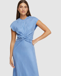 CHARLOTTE CUPRO DRESS WOMENS DRESSES