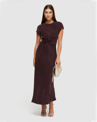 CHARLOTTE CUPRO DRESS WOMENS DRESSES