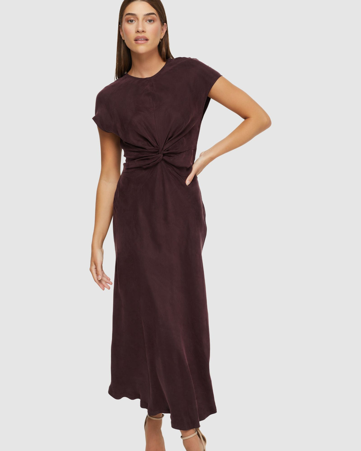 CHARLOTTE CUPRO DRESS WOMENS DRESSES