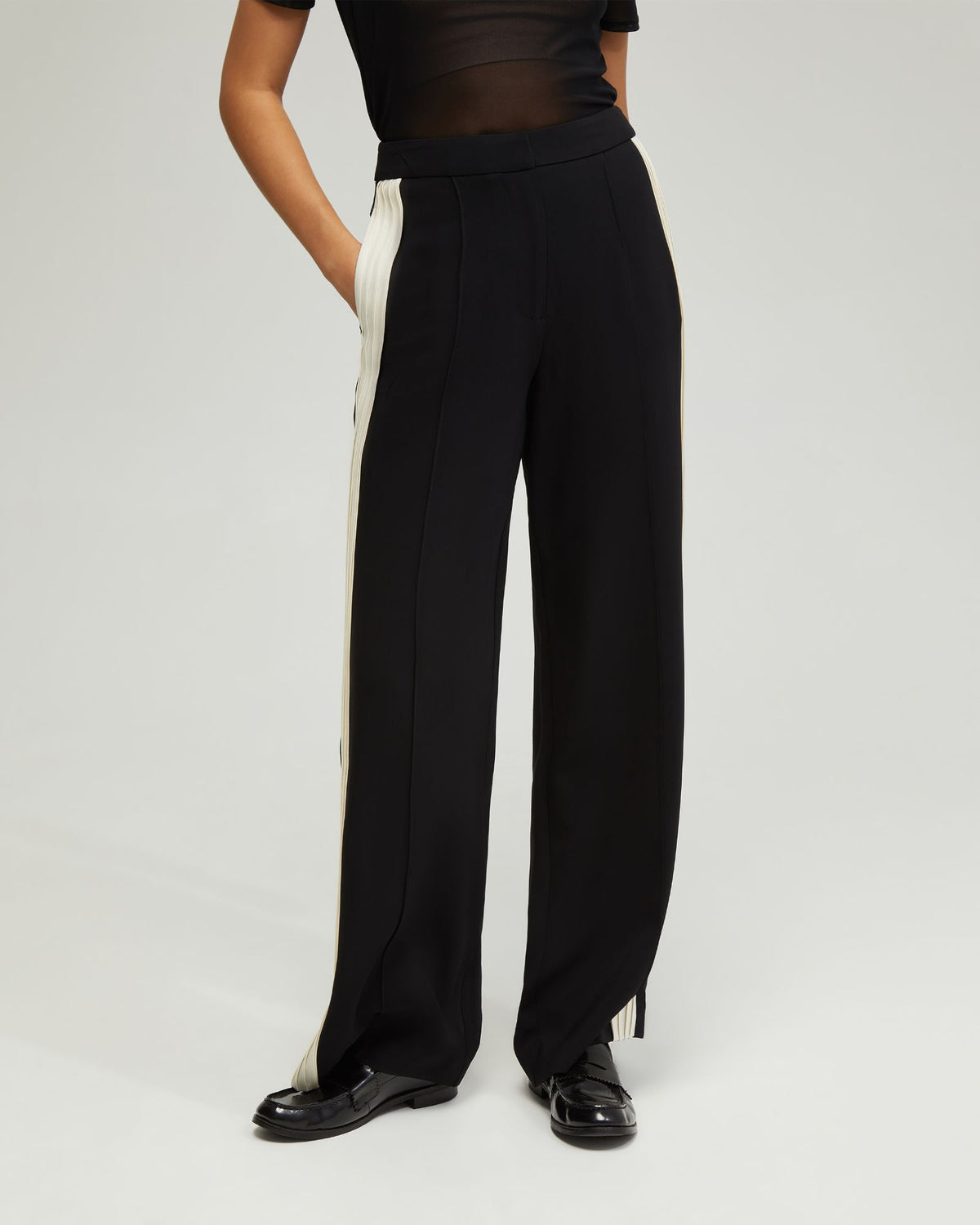 INES CONTRAST SIDE PANEL PANTS WOMENS PANTS