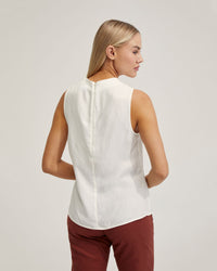 FERN CUPRO BLEND SOFT NECK TOP WOMENS TOPS