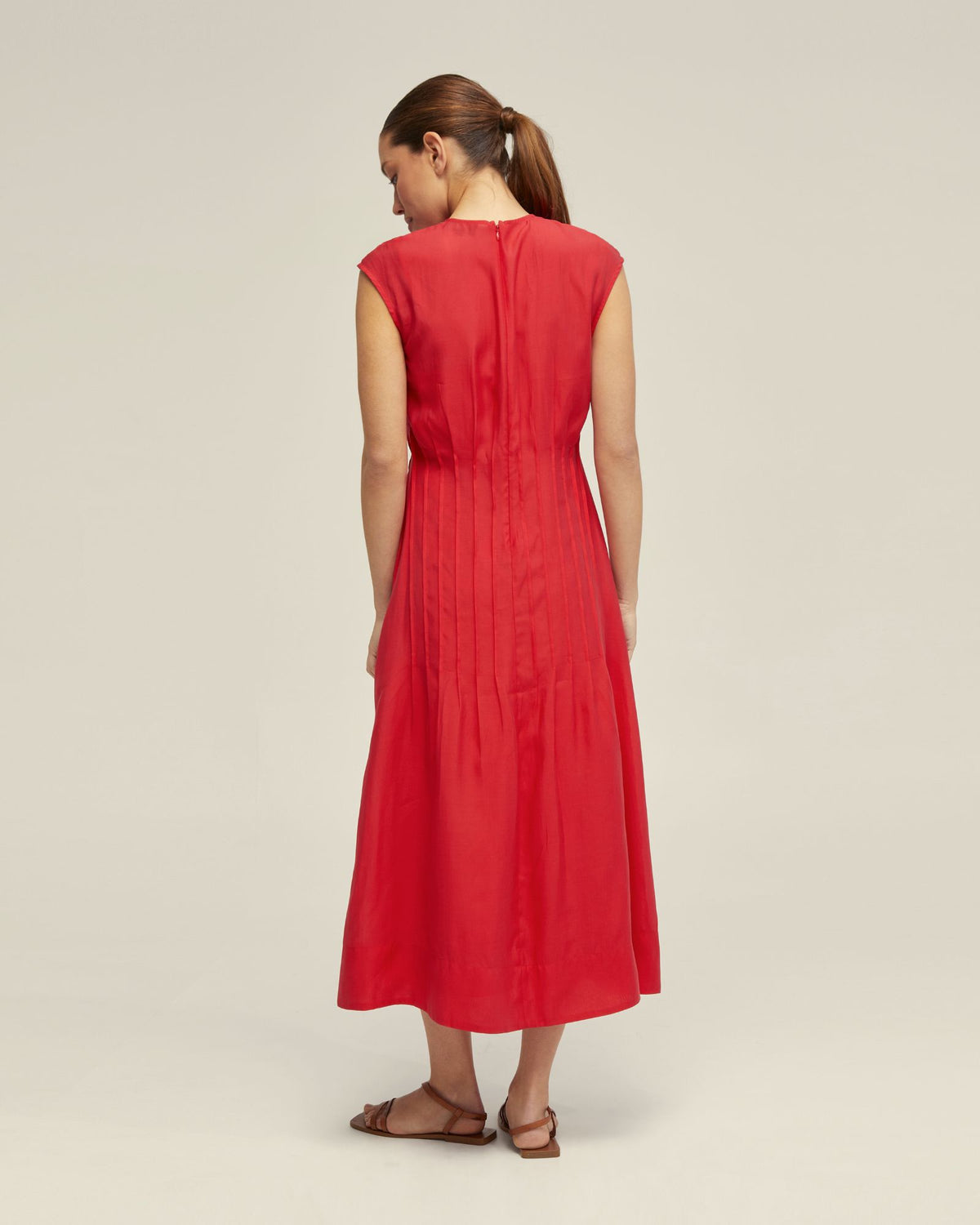 CLEMENTINE PIN-TUCK DRESS WOMENS DRESSES