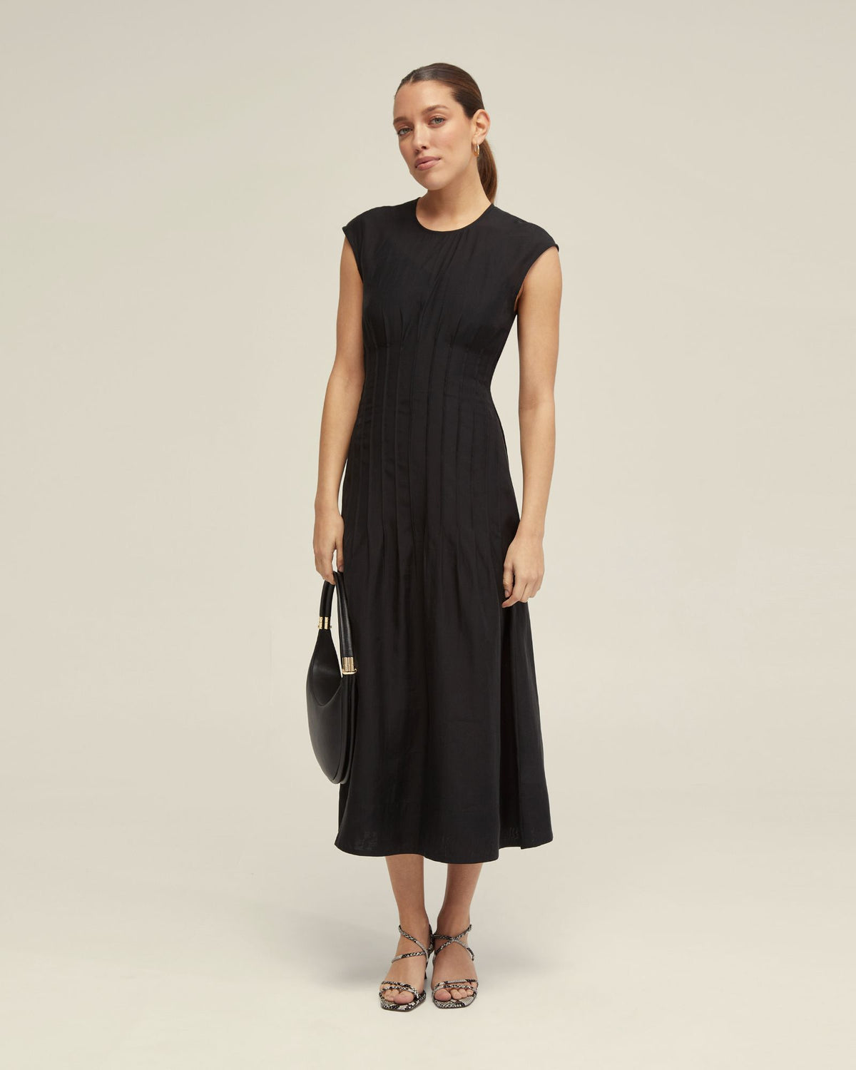 CLEMENTINE PIN-TUCK DRESS WOMENS DRESSES