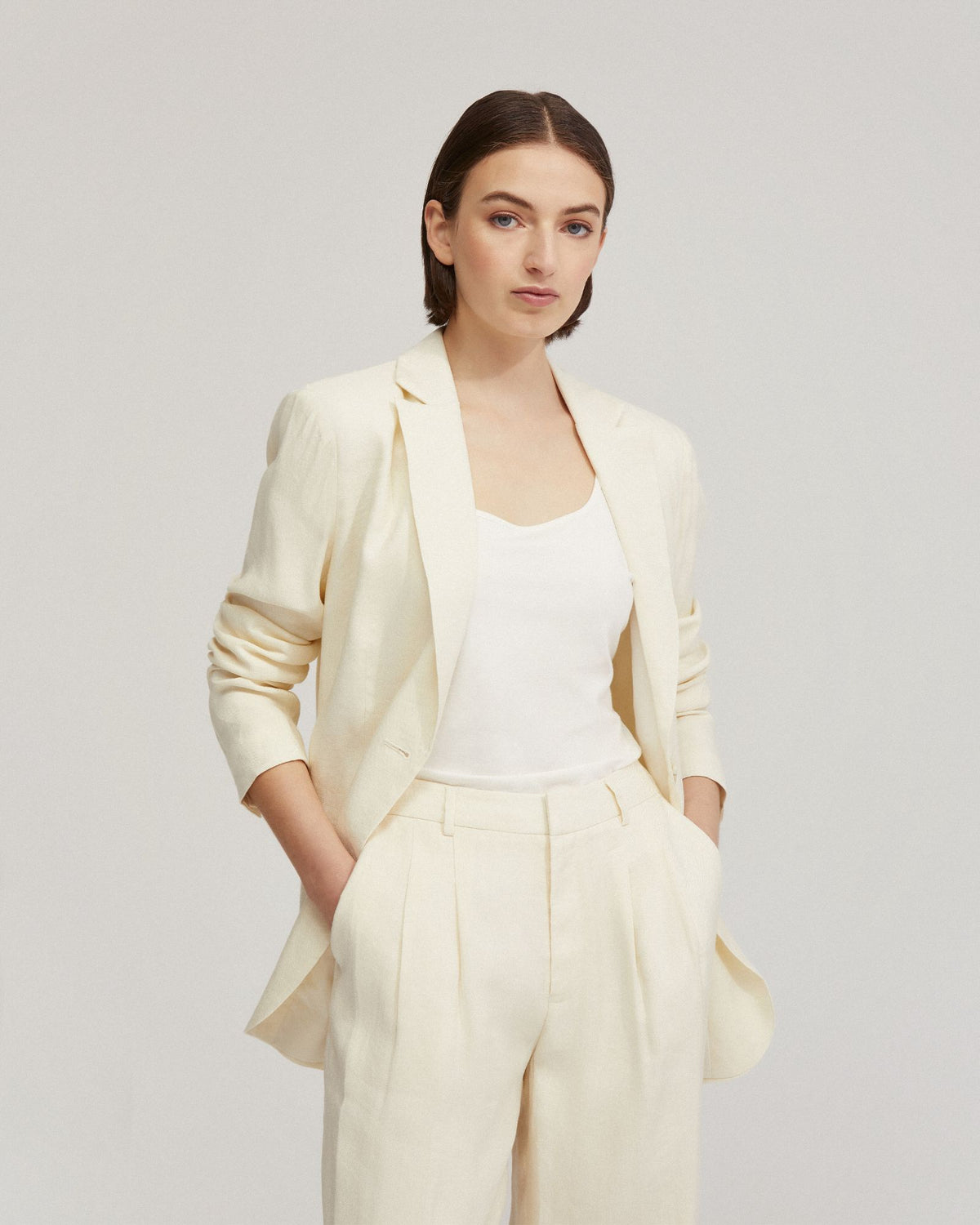 Willow Linen Blend Oversize Blazer WOMENS SUITS JKTS COATS