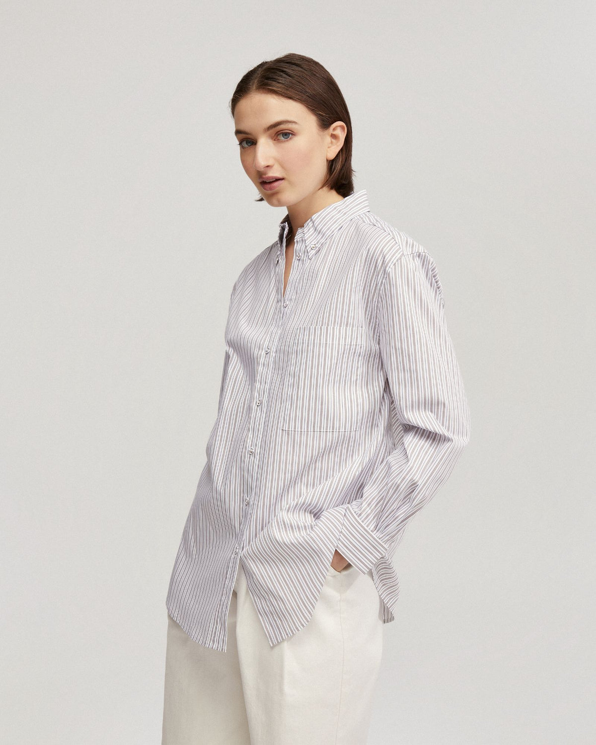 VICKY STRIPED SHIRT WOMENS SHIRTS