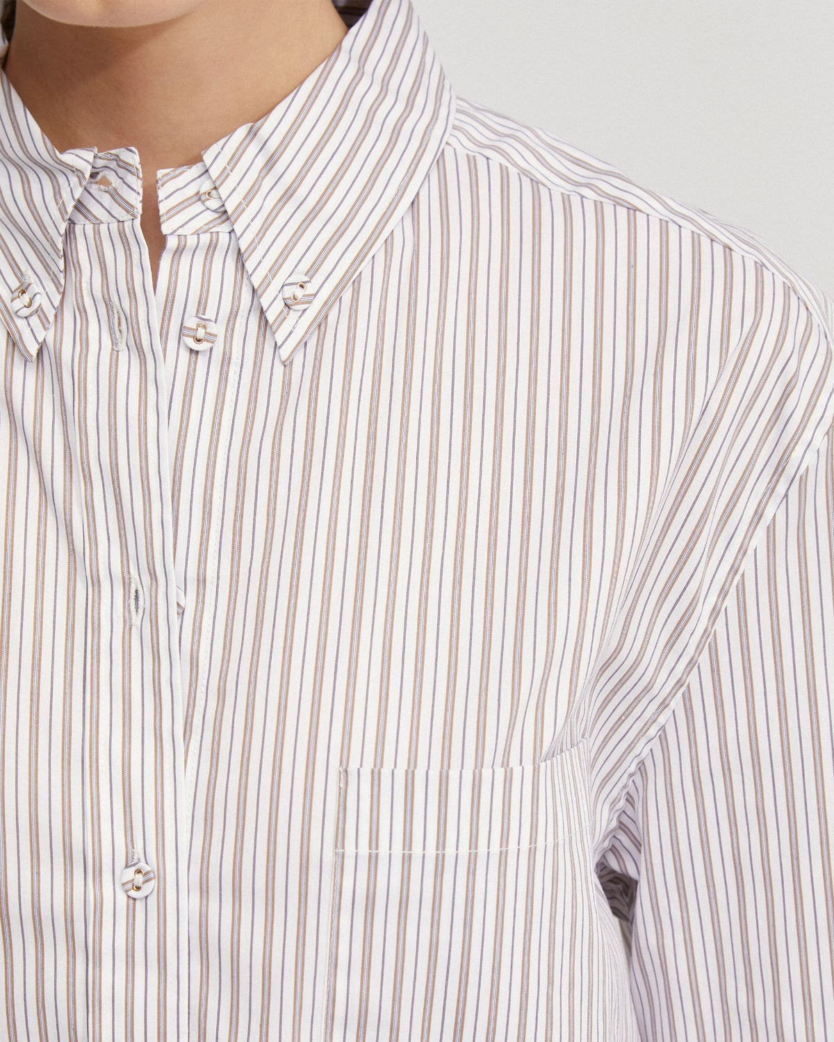 VICKY STRIPED SHIRT WOMENS SHIRTS