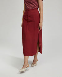 Rose Linen Blend Skirt WOMENS SKIRTS