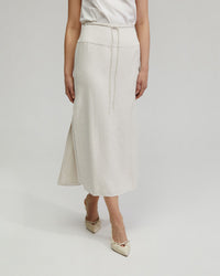 Rose Linen Blend Skirt WOMENS SKIRTS