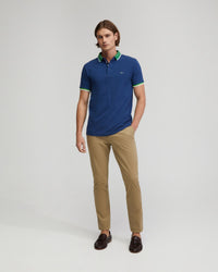 Cam Contrast Collar Pique Polo