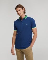 Cam Contrast Collar Pique Polo