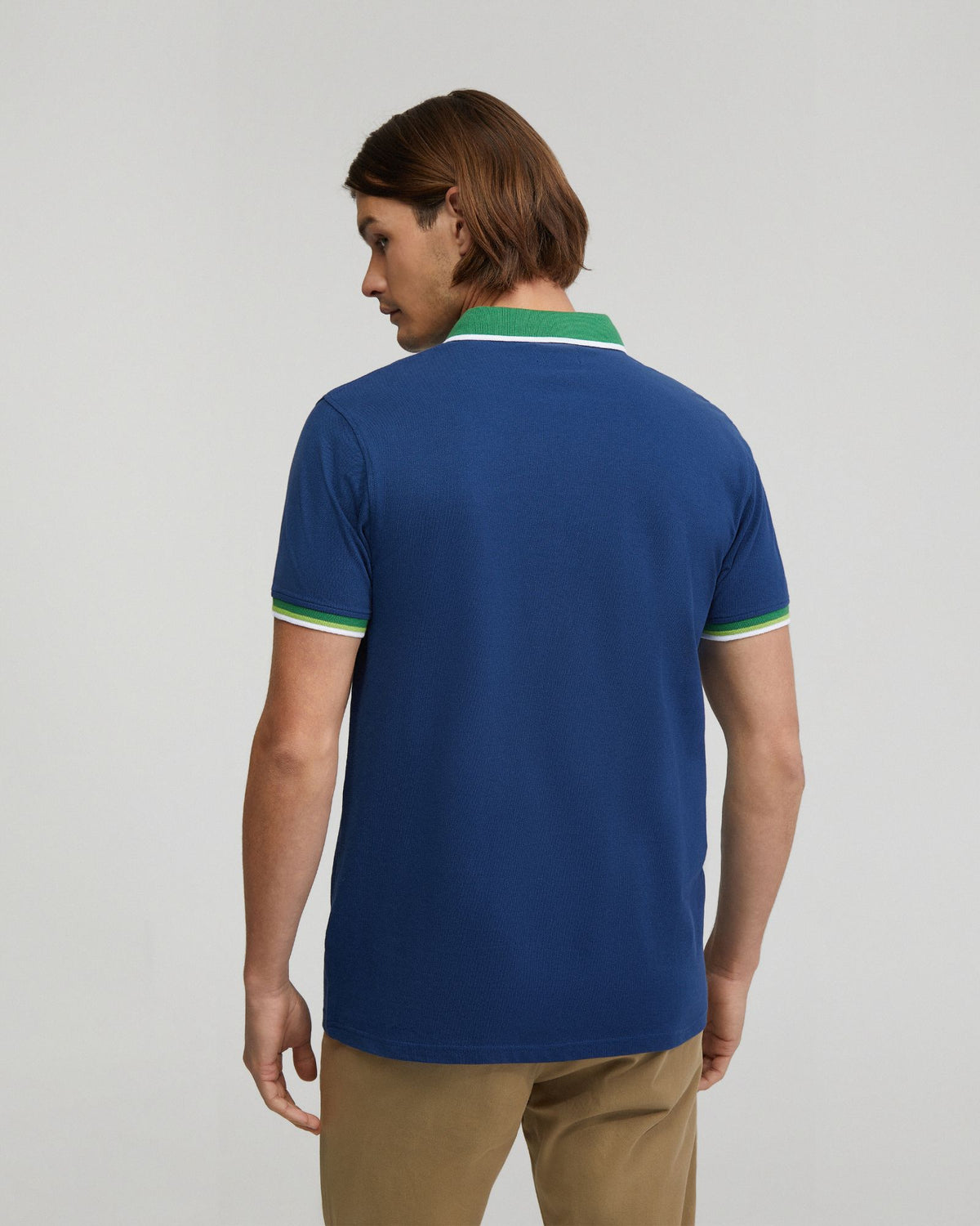 Cam Contrast Collar Pique Polo