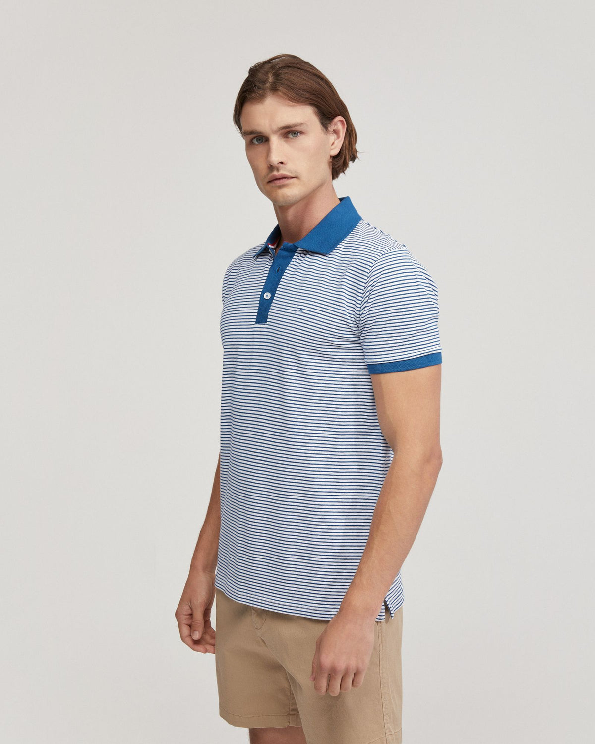 Mack Cotton Pique Striped Polo MENS KNITS