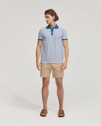 Mack Cotton Pique Striped Polo MENS KNITS