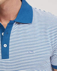 Mack Cotton Pique Striped Polo MENS KNITS