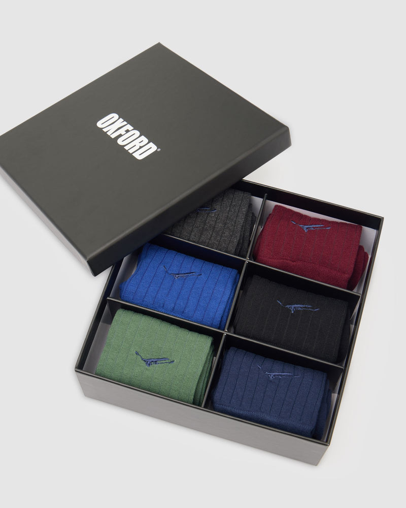 6 Box Set Mens Socks