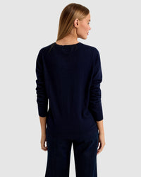 SAFFIE SPOT FRONT KNIT TOP WOMENS KNITWEAR