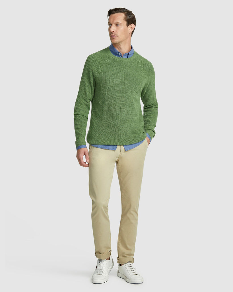 BILLY WAFFLE COTTON CASHMERE KNIT – Oxford Shop