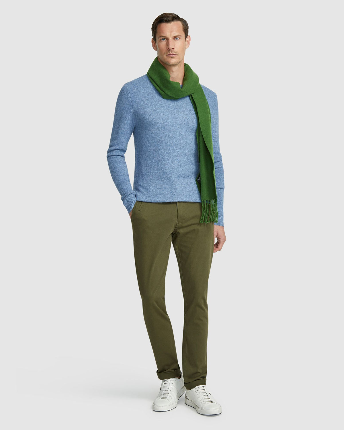 FRANKIE SOFT CREW NECK KNIT TOP MENS KNITWEAR