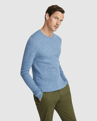 FRANKIE SOFT CREW NECK KNIT TOP MENS KNITWEAR