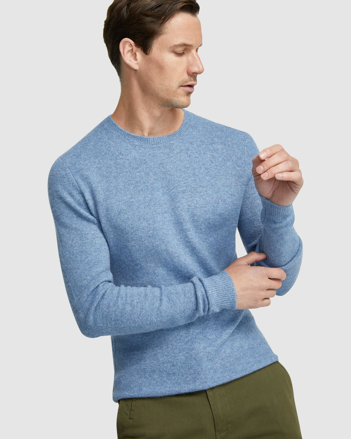 FRANKIE SOFT CREW NECK KNIT TOP MENS KNITWEAR