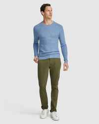 FRANKIE SOFT CREW NECK KNIT TOP MENS KNITWEAR