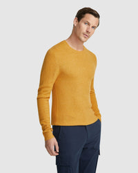 FRANKIE SOFT CREW NECK KNIT TOP MENS KNITWEAR