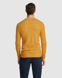 FRANKIE SOFT CREW NECK KNIT TOP MENS KNITWEAR